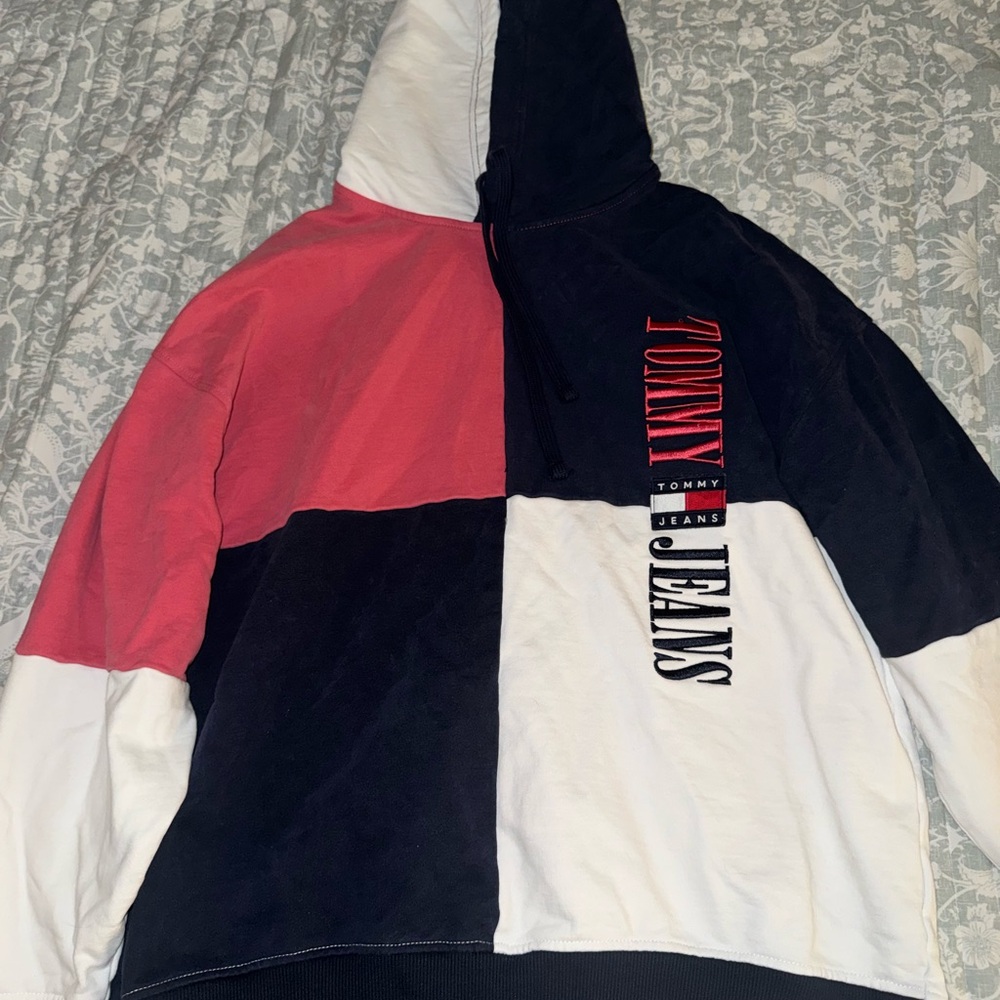 Tommy Hilfiger Navy and Pink Hoodie